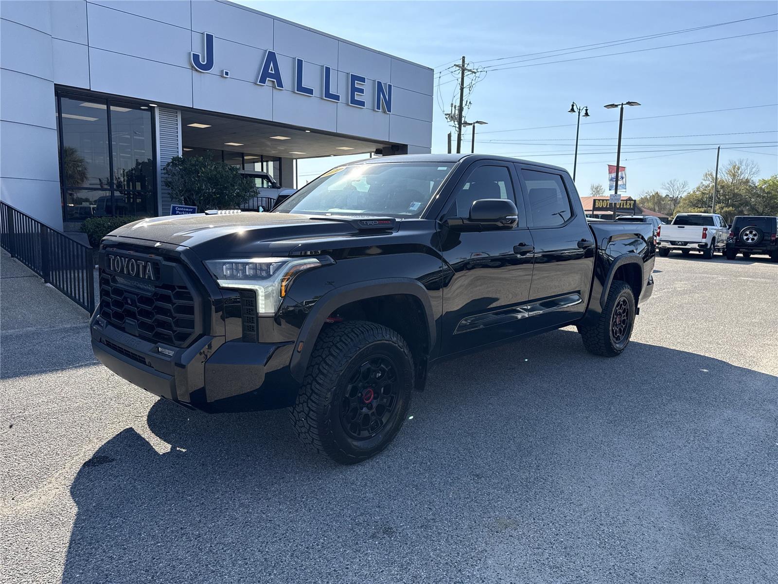 Midnight Black Metallic 2024 Toyota Tundra Hybrid TRD Pro HV CrewMax Cab 4WD Pickup Truck Four-Wheel Drive Automatic