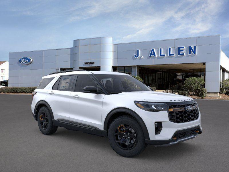 Star White Metallic Tri-Coat 2026 Ford Explorer SUV / Crossover All-Wheel Drive Automatic