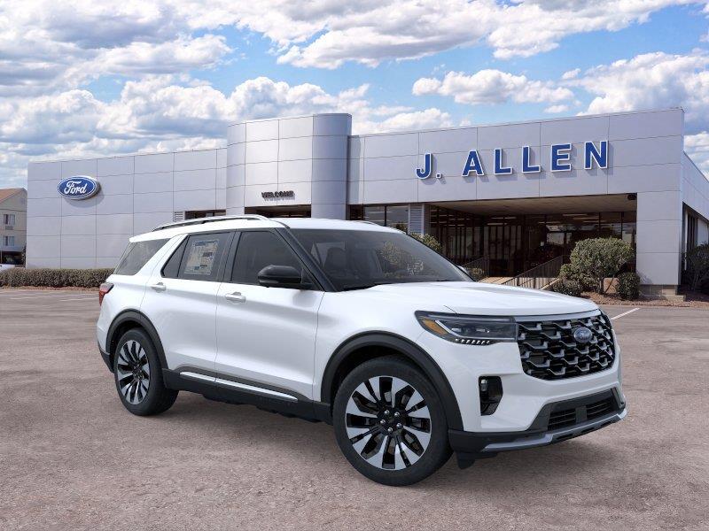 Star White Metallic Tri-Coat 2026 Ford Explorer SUV / Crossover All-Wheel Drive Automatic