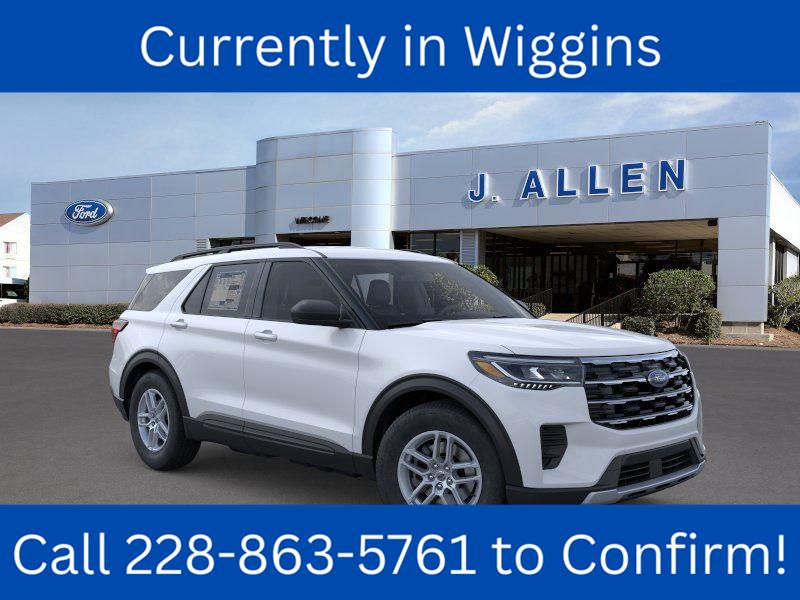 Space White 2026 Ford Explorer SUV / Crossover Rear-Wheel Drive Automatic