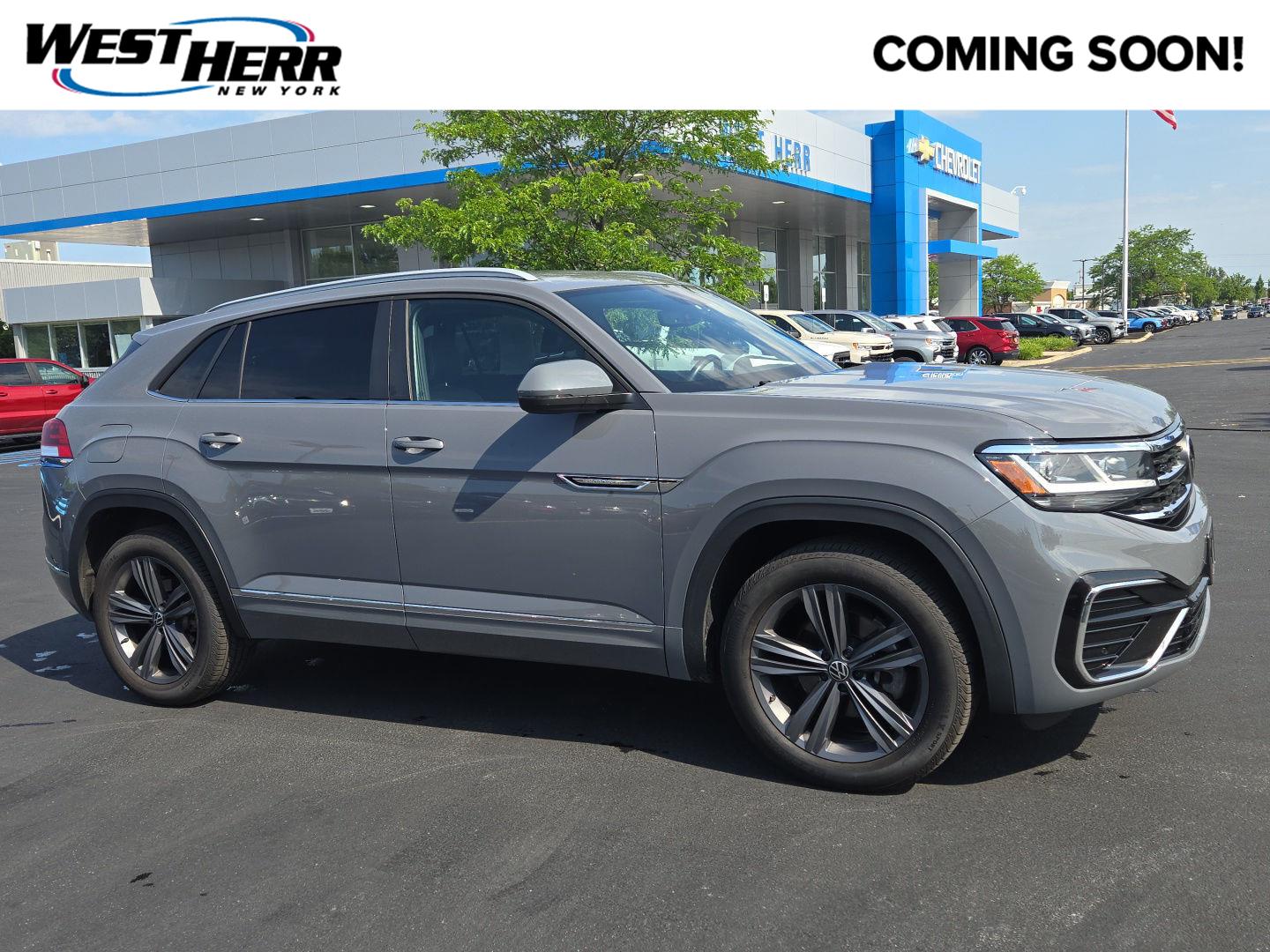 Pure Gray 2021 Volkswagen Atlas Cross Sport SUV / Crossover All-Wheel Drive Automatic