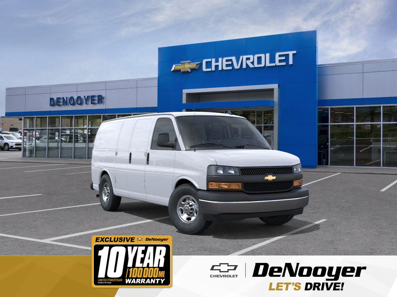 Summit White 2025 Chevrolet Express Cargo 2500 RWD Van Rear-Wheel Drive 8-Speed Automatic