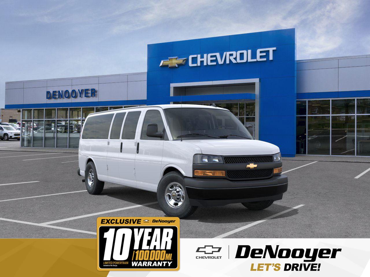 Summit White 2025 Chevrolet Express 3500 LS Extended RWD Van Rear-Wheel Drive 8-Speed Automatic