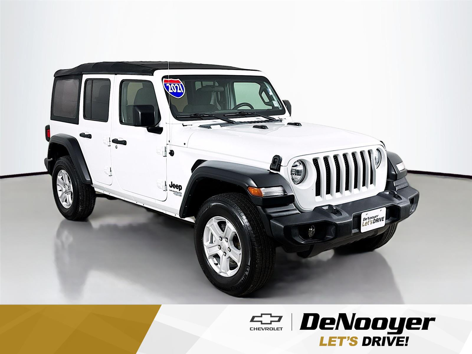 Bright White Clearcoat 2021 Jeep Wrangler Unlimited Sport S 4WD SUV / Crossover Four-Wheel Drive 8-Speed Automatic