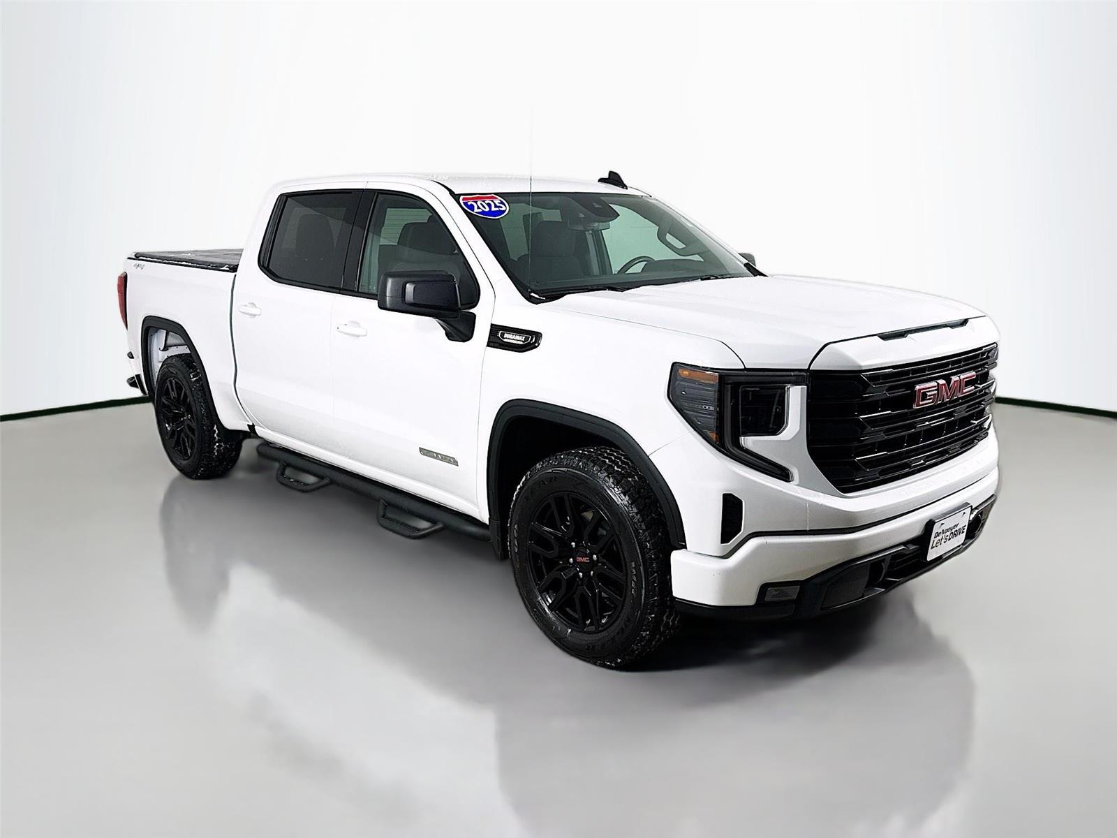 Summit White 2025 GMC Sierra 1500 Elevation Crew Cab 4WD Pickup Truck Four-Wheel Drive Automatic
