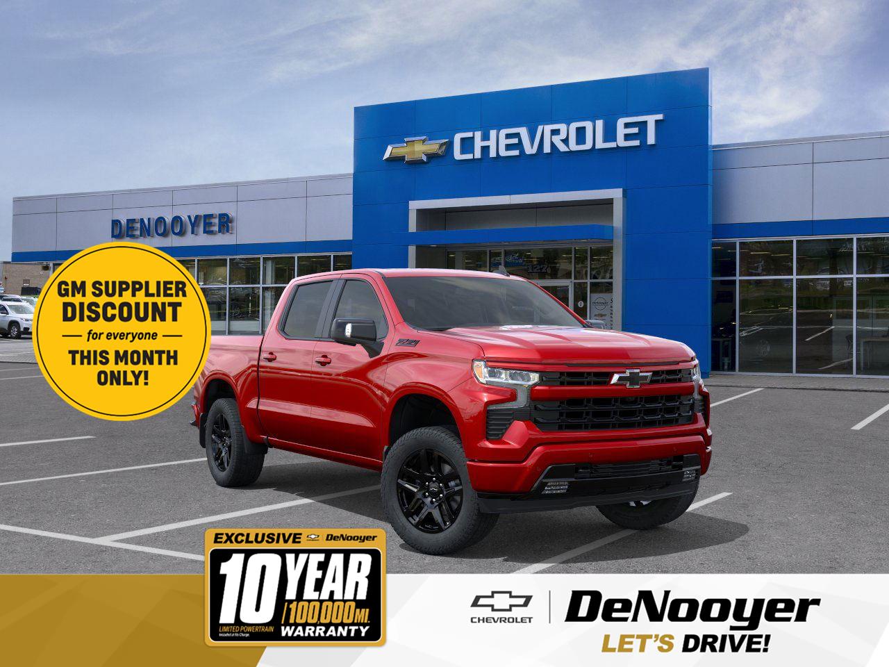 Radiant Red Tintcoat 2026 Chevrolet Silverado 1500 RST Crew Cab 4WD Pickup Truck Four-Wheel Drive 8-Speed Automatic