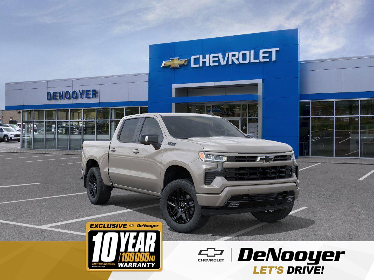Summit White 2026 Chevrolet Silverado 1500 RST Crew Cab 4WD Pickup Truck Four-Wheel Drive 8-Speed Automatic
