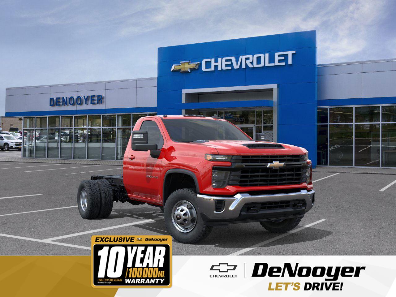 Red Hot 2026 Chevrolet Silverado 3500HD Chassis Work Truck Regular Cab 4WD Pickup Truck Four-Wheel Drive Automatic