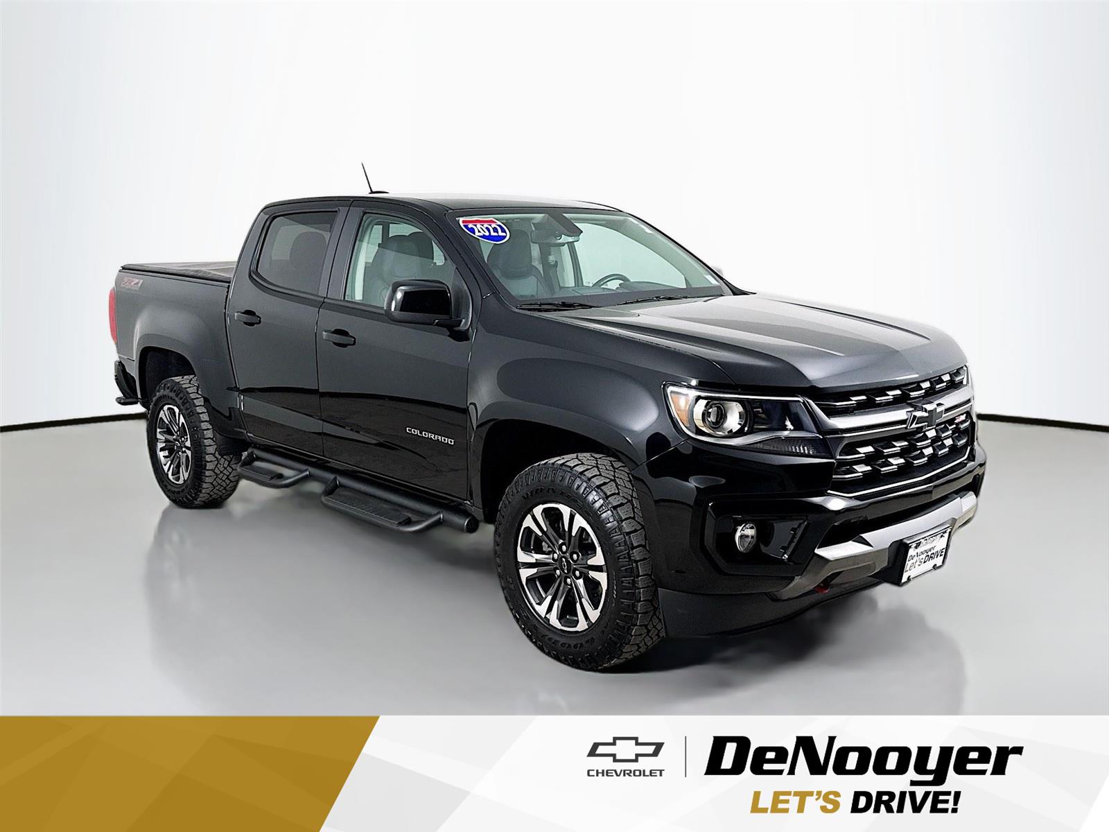 Black 2022 Chevrolet Colorado Z71 Crew Cab 4WD Pickup Truck Four-Wheel Drive 8-Speed Automatic