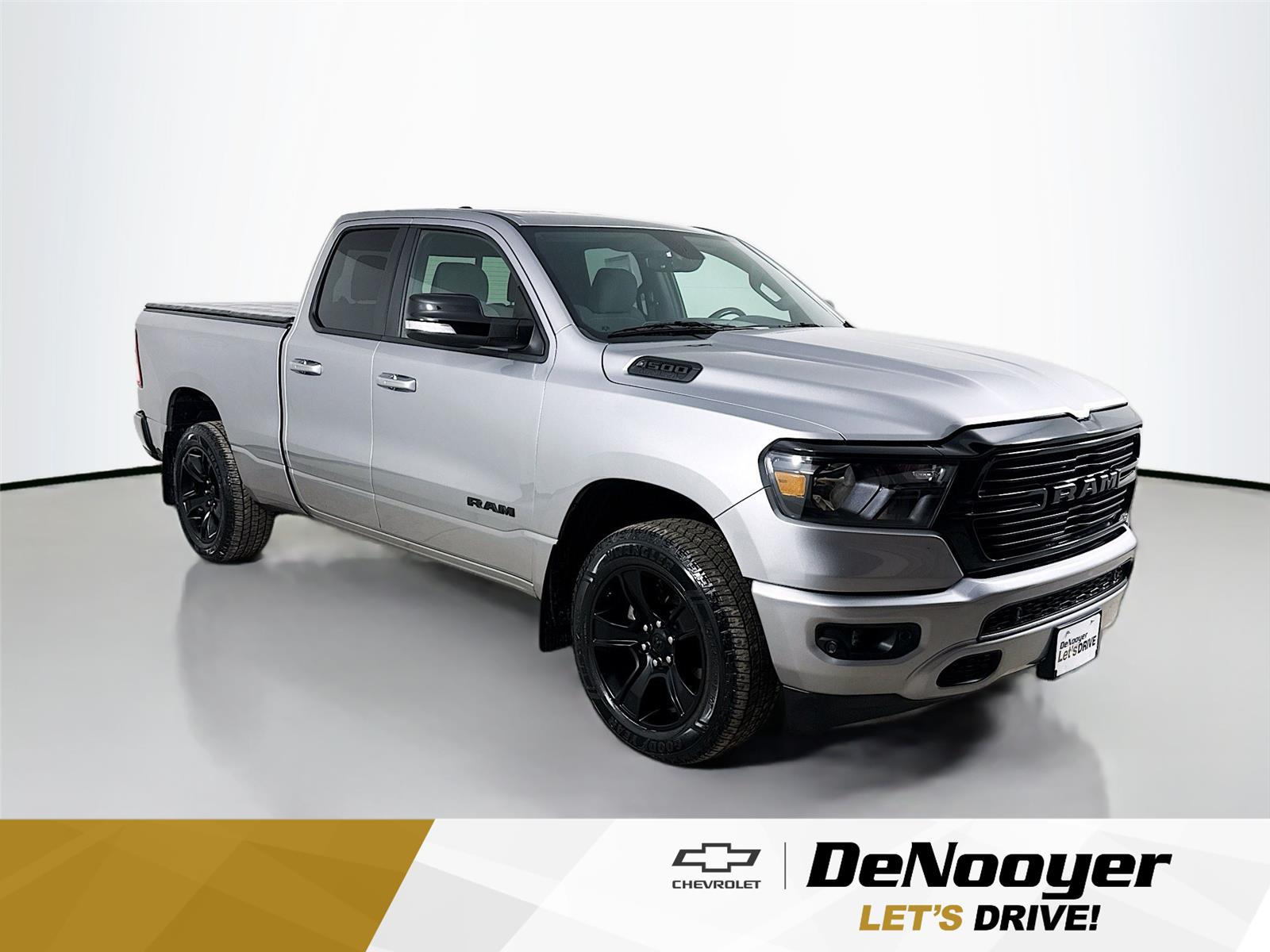 Billet Silver Metallic Clearcoat 2021 RAM 1500 Big Horn Quad Cab 4WD Pickup Truck Four-Wheel Drive 8-Speed Automatic