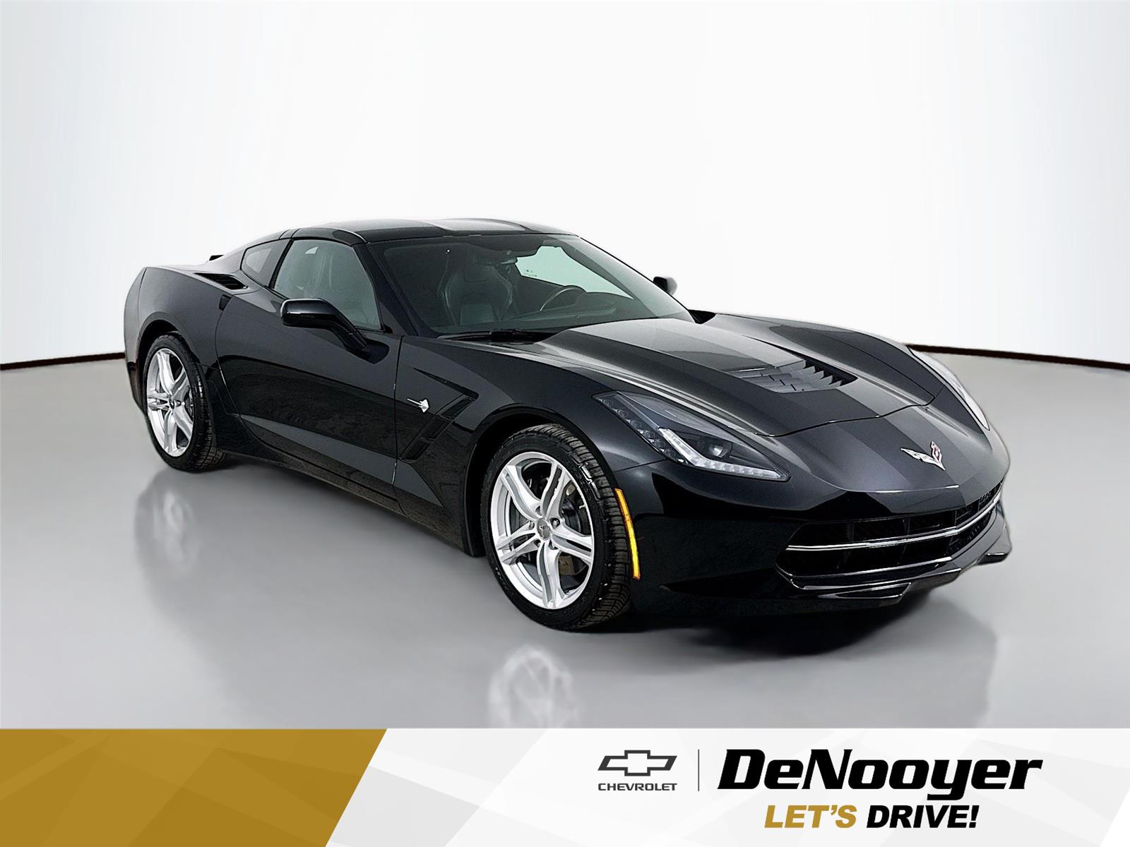 Black 2016 Chevrolet Corvette Stingray 1LT Coupe RWD Coupe Rear-Wheel Drive 7-Speed Manual