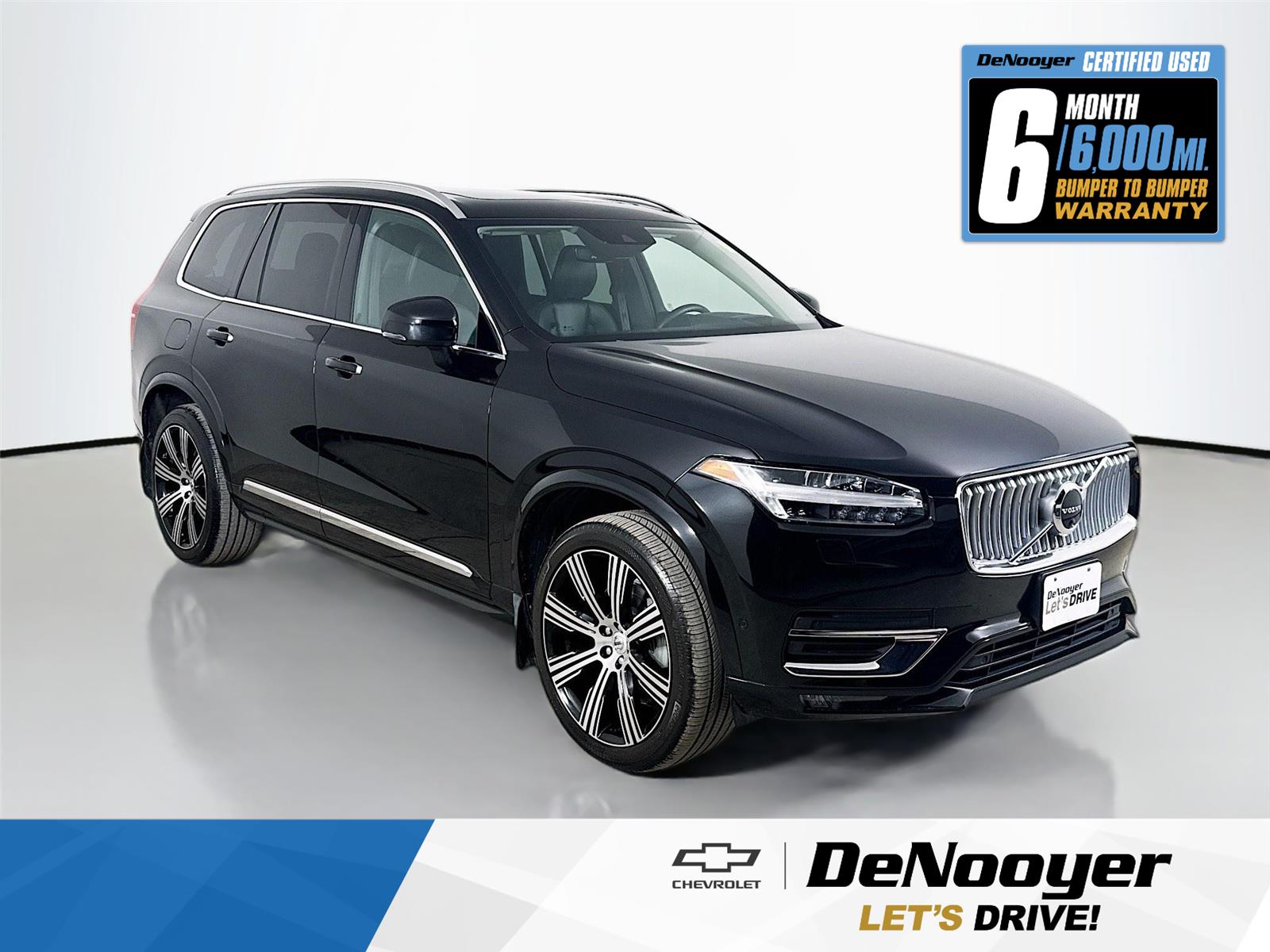Onyx Black Metallic 2022 Volvo XC90 T6 Inscription 7-Passenger AWD SUV / Crossover All-Wheel Drive Automatic