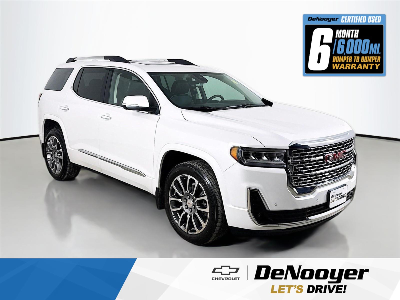 White Frost Tricoat 2023 GMC Acadia Denali AWD SUV / Crossover Four-Wheel Drive 9-Speed Automatic