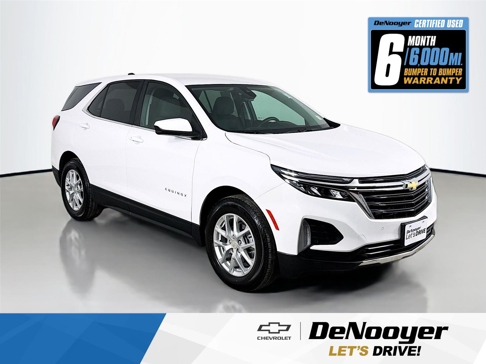 Summit White 2023 Chevrolet Equinox LT FWD with 1LT SUV / Crossover Front-Wheel Drive 6-Speed Automatic Overdrive
