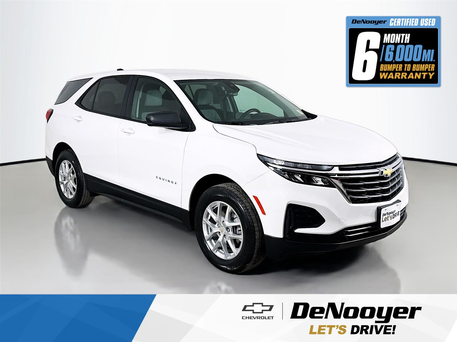 Summit White 2023 Chevrolet Equinox LS AWD with 1LS SUV / Crossover Four-Wheel Drive 6-Speed Automatic Overdrive