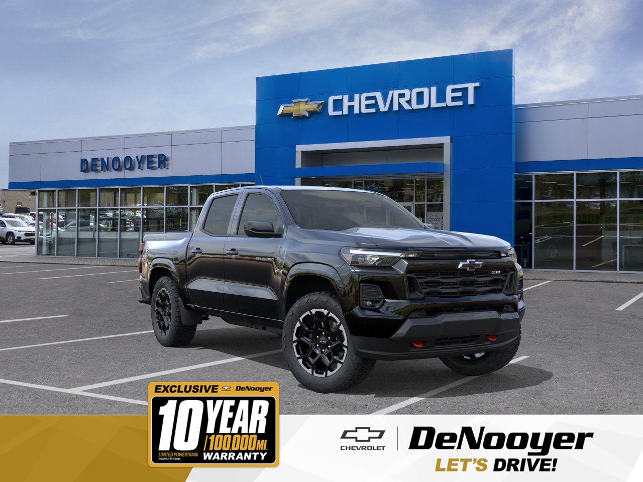 Black 2026 Chevrolet Colorado Z71 Crew Cab 4WD Pickup Truck Four-Wheel Drive 8-Speed Automatic