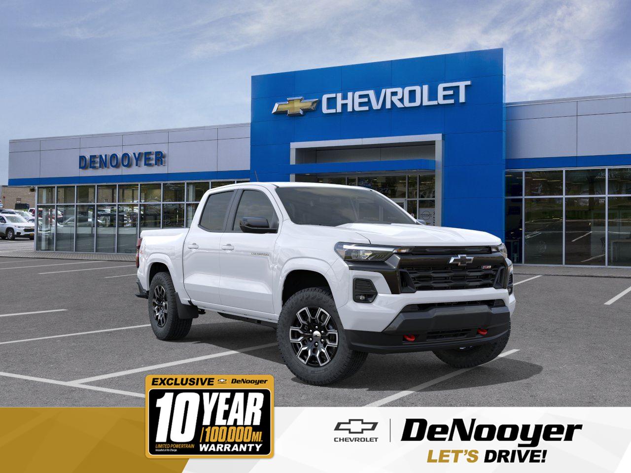 Summit White 2026 Chevrolet Colorado Z71 Crew Cab 4WD Pickup Truck Four-Wheel Drive 8-Speed Automatic