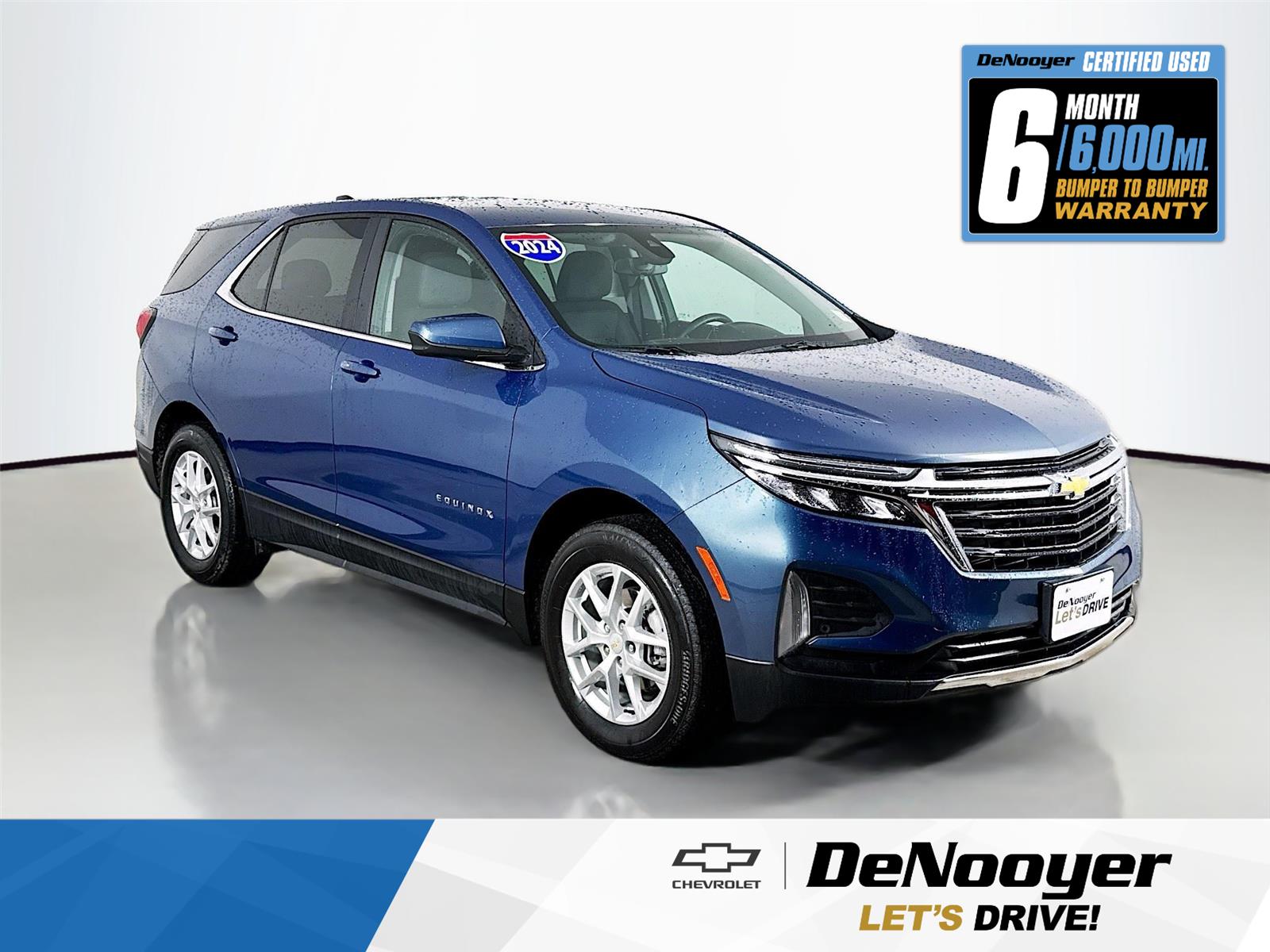 Lakeshore Blue Metallic 2024 Chevrolet Equinox LT AWD with 1LT SUV / Crossover Four-Wheel Drive 6-Speed Automatic Overdrive