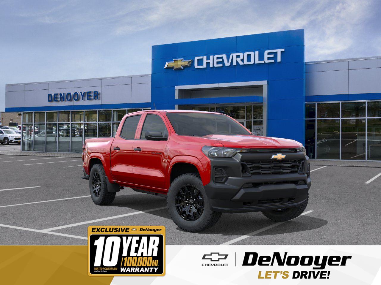 Radiant Red Tintcoat 2026 Chevrolet Colorado Work Truck Crew Cab 4WD Pickup Truck Four-Wheel Drive 8-Speed Automatic
