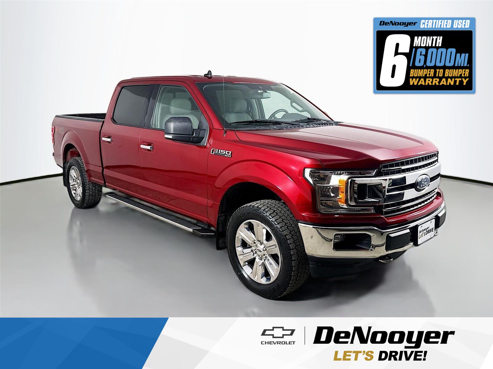 Ruby Red Metallic Tinted Clearcoat 2019 Ford F-150 XLT SuperCrew LB 4WD Pickup Truck Four-Wheel Drive Automatic