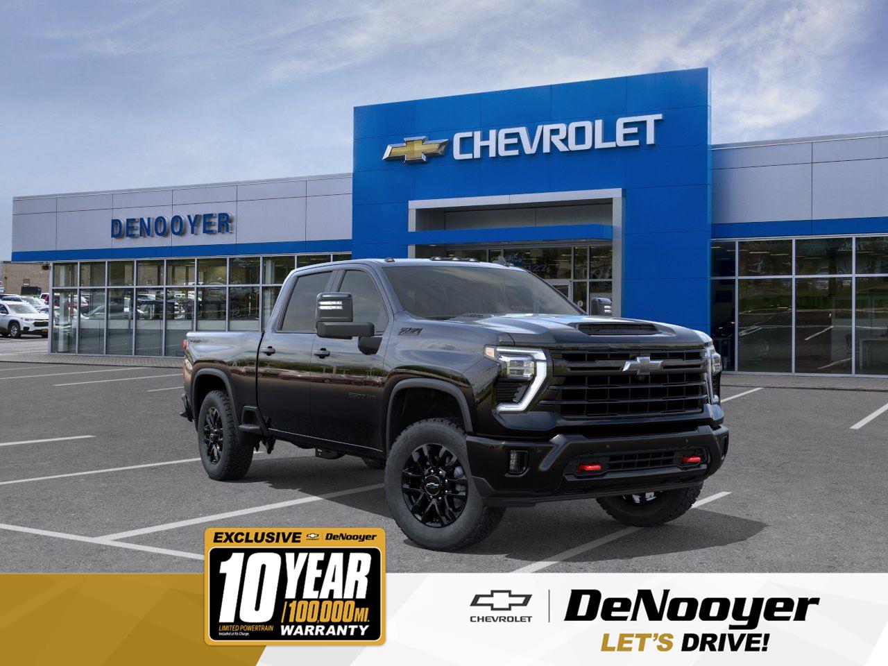 Black 2026 Chevrolet Silverado 2500HD LT Crew Cab 4WD Pickup Truck Four-Wheel Drive Automatic