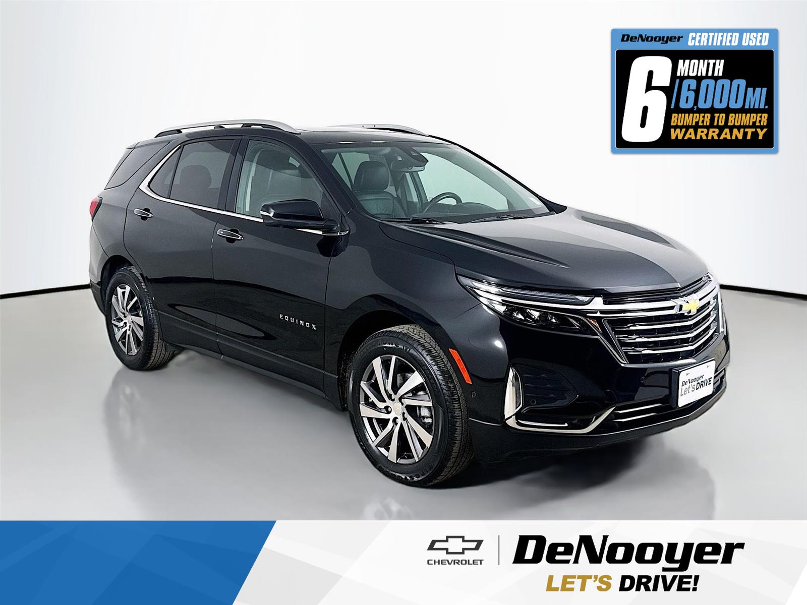 Mosaic Black Metallic 2023 Chevrolet Equinox Premier AWD with 1LZ SUV / Crossover Four-Wheel Drive 6-Speed Automatic