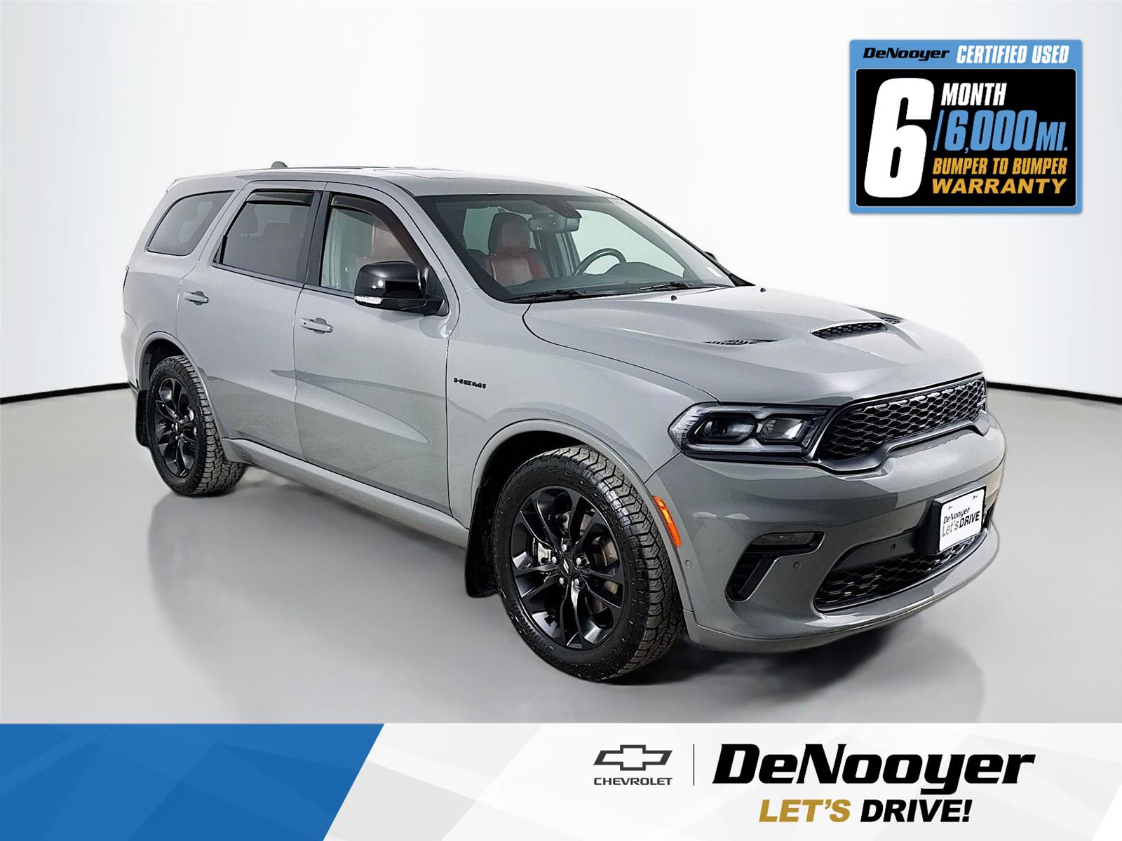 Destroyer Gray Clearcoat 2022 Dodge Durango R/T AWD SUV / Crossover All-Wheel Drive 8-Speed Automatic