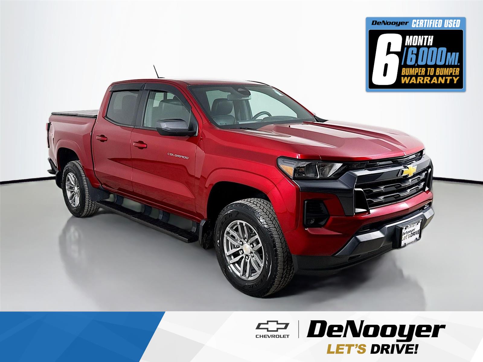 Radiant Red Tintcoat 2023 Chevrolet Colorado LT Crew Cab 4WD Pickup Truck Four-Wheel Drive 8-Speed Automatic