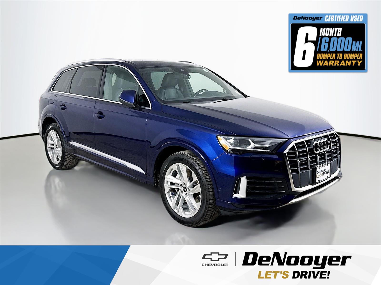Navarra Blue Metallic 2021 Audi Q7 SUV / Crossover All-Wheel Drive Automatic