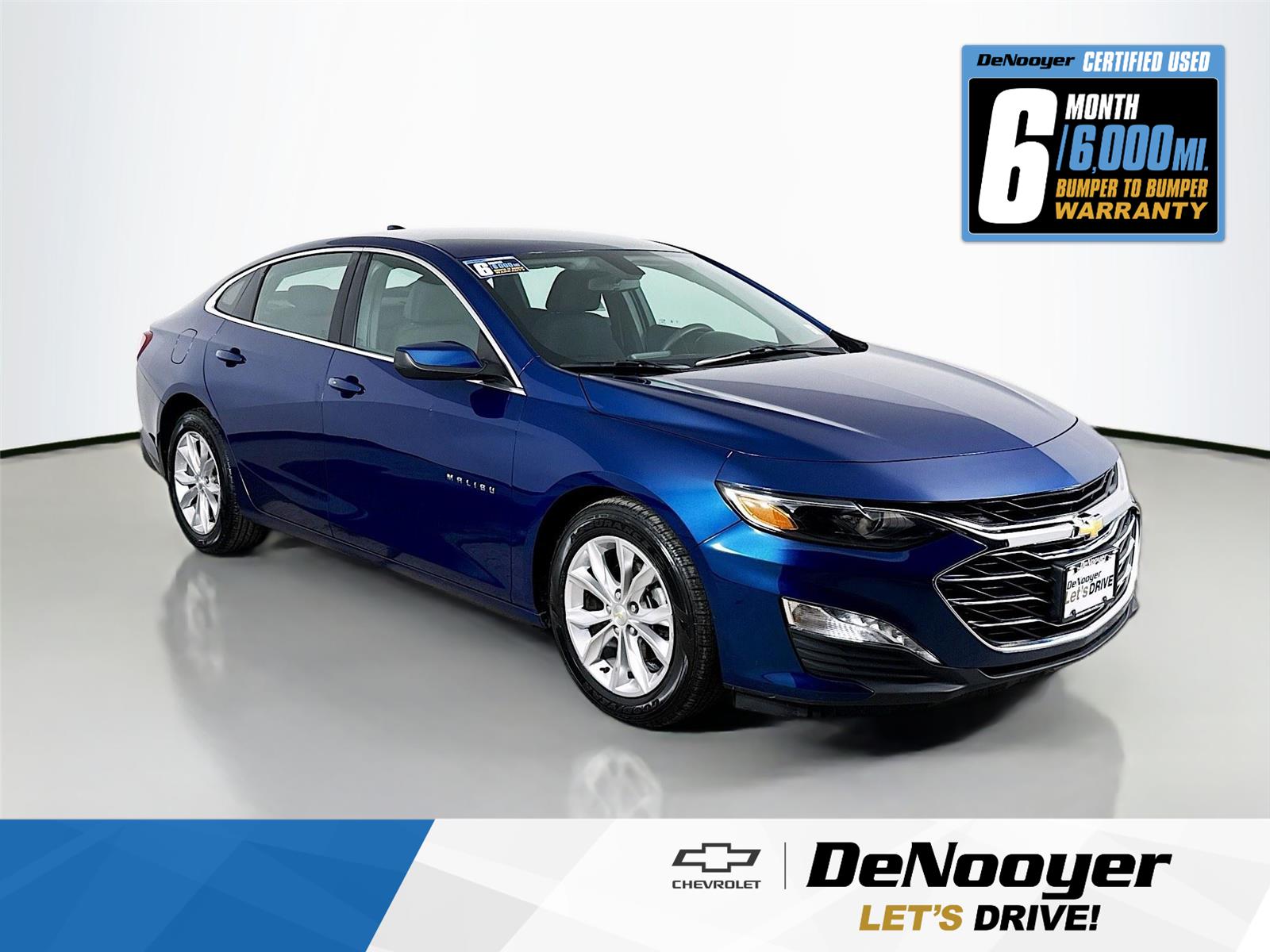 Pacific Blue Metallic 2019 Chevrolet Malibu Sedan Front-Wheel Drive Continuously Variable Transmission