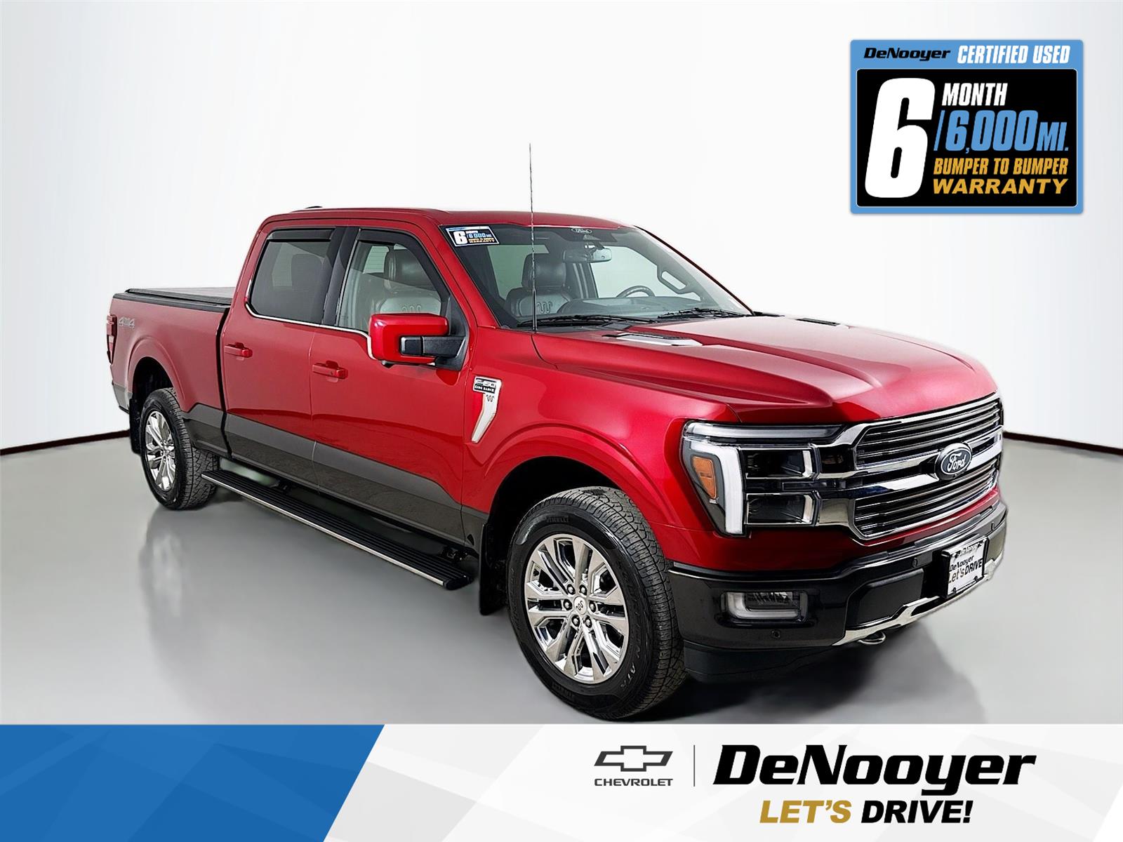 Rapid Red Metallic Tinted Clearcoat 2024 Ford F-150 Pickup Truck Four-Wheel Drive Automatic