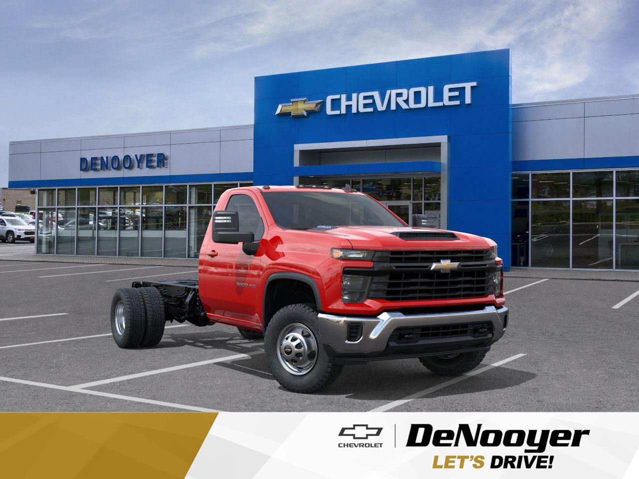 Red Hot 2026 Chevrolet Silverado 3500HD Chassis Pickup Truck Four-Wheel Drive Automatic