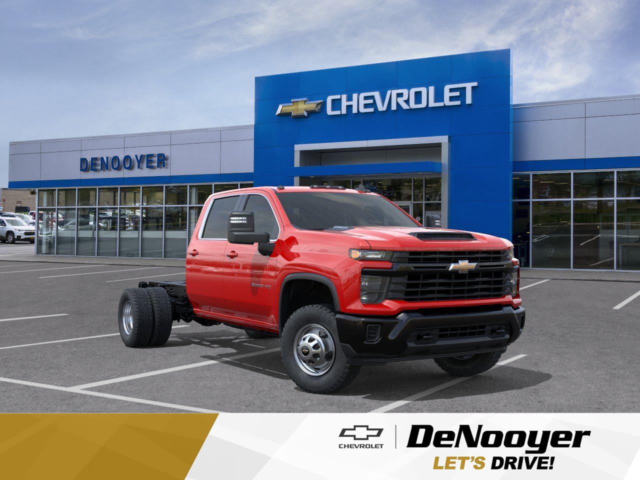 Red Hot 2026 Chevrolet Silverado 3500HD Chassis Pickup Truck Four-Wheel Drive Automatic