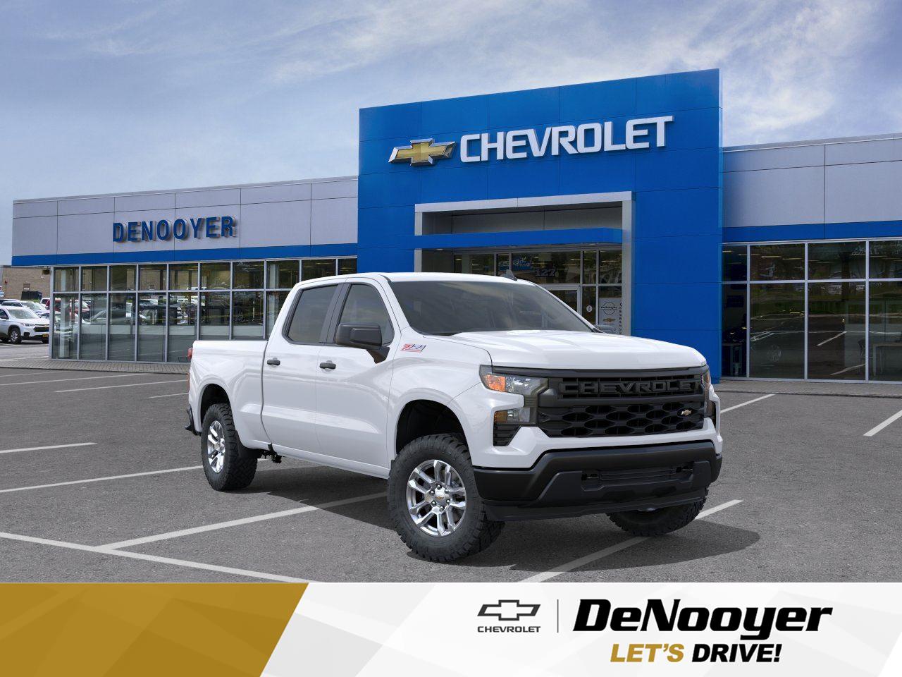 Summit White 2026 Chevrolet Silverado 1500 Pickup Truck Four-Wheel Drive Automatic