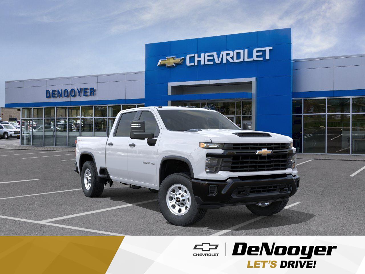 Summit White 2026 Chevrolet Silverado 3500HD Pickup Truck Four-Wheel Drive Automatic