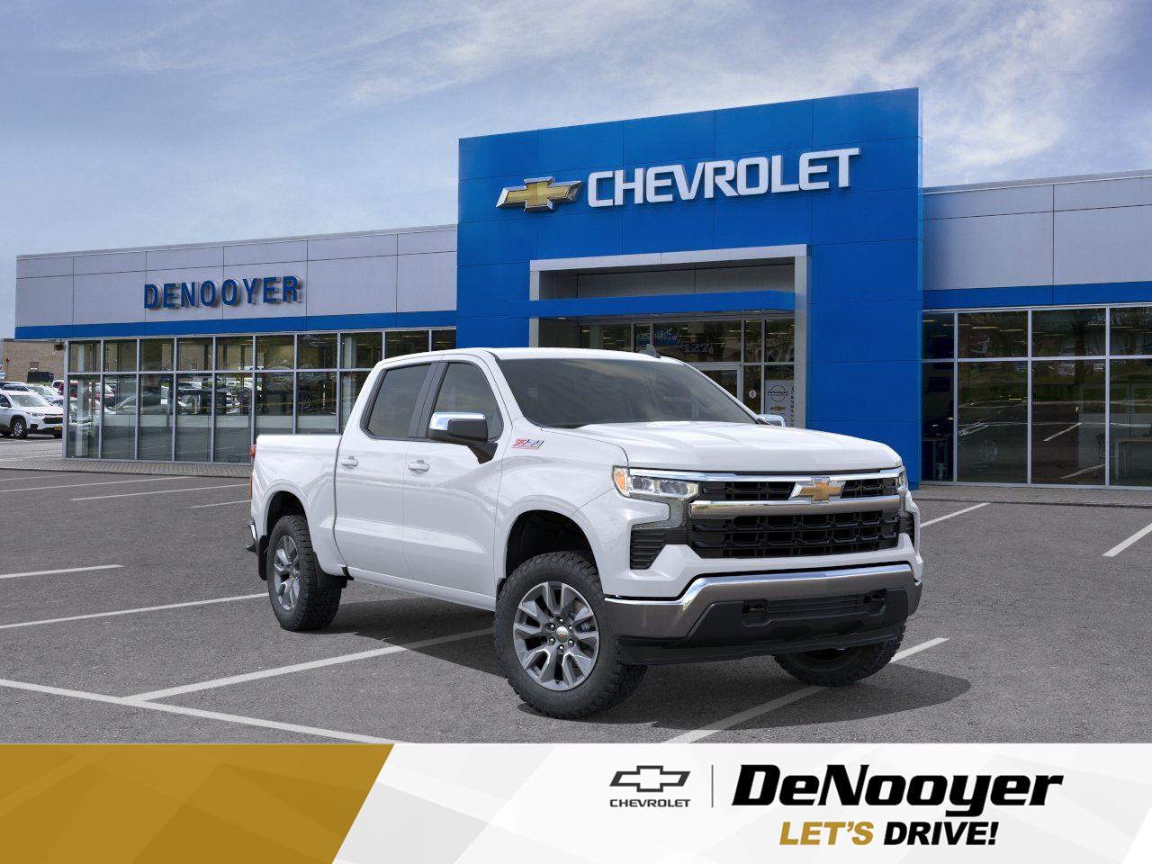 Summit White 2026 Chevrolet Silverado 1500 Pickup Truck Four-Wheel Drive Automatic