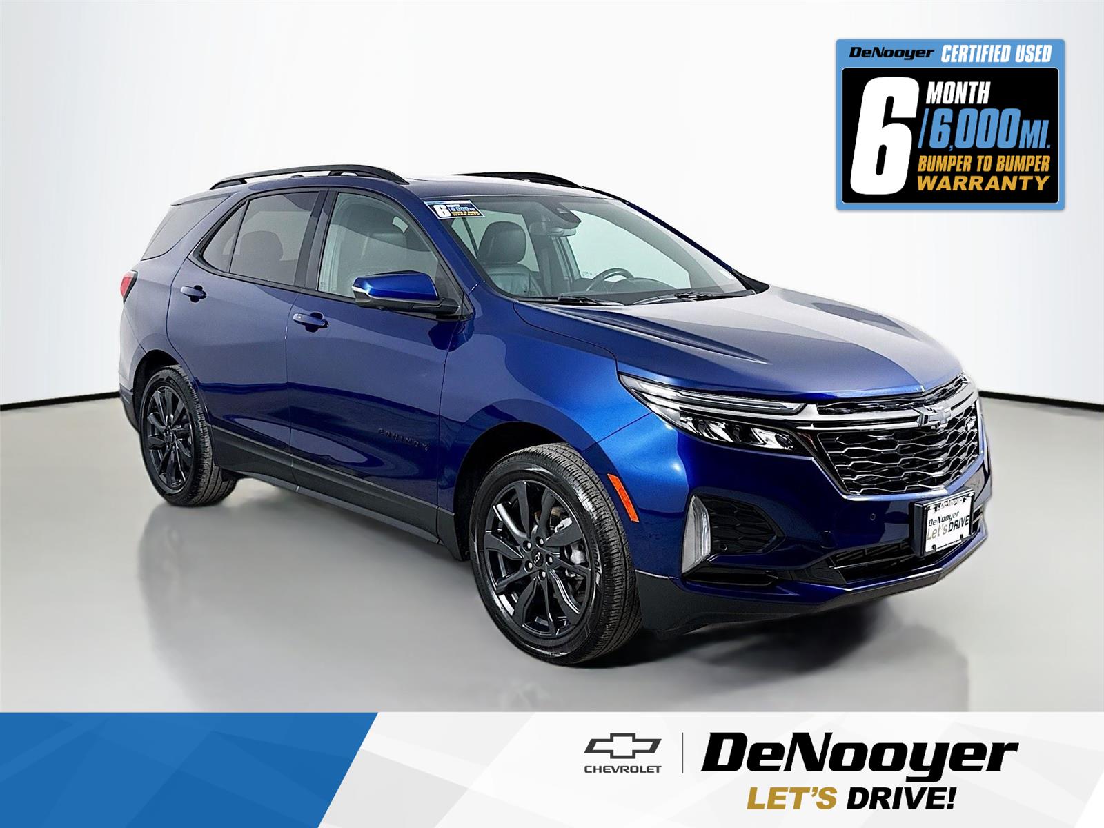 Blue Glow Metallic 2022 Chevrolet Equinox SUV / Crossover Four-Wheel Drive 6-Speed Automatic Overdrive