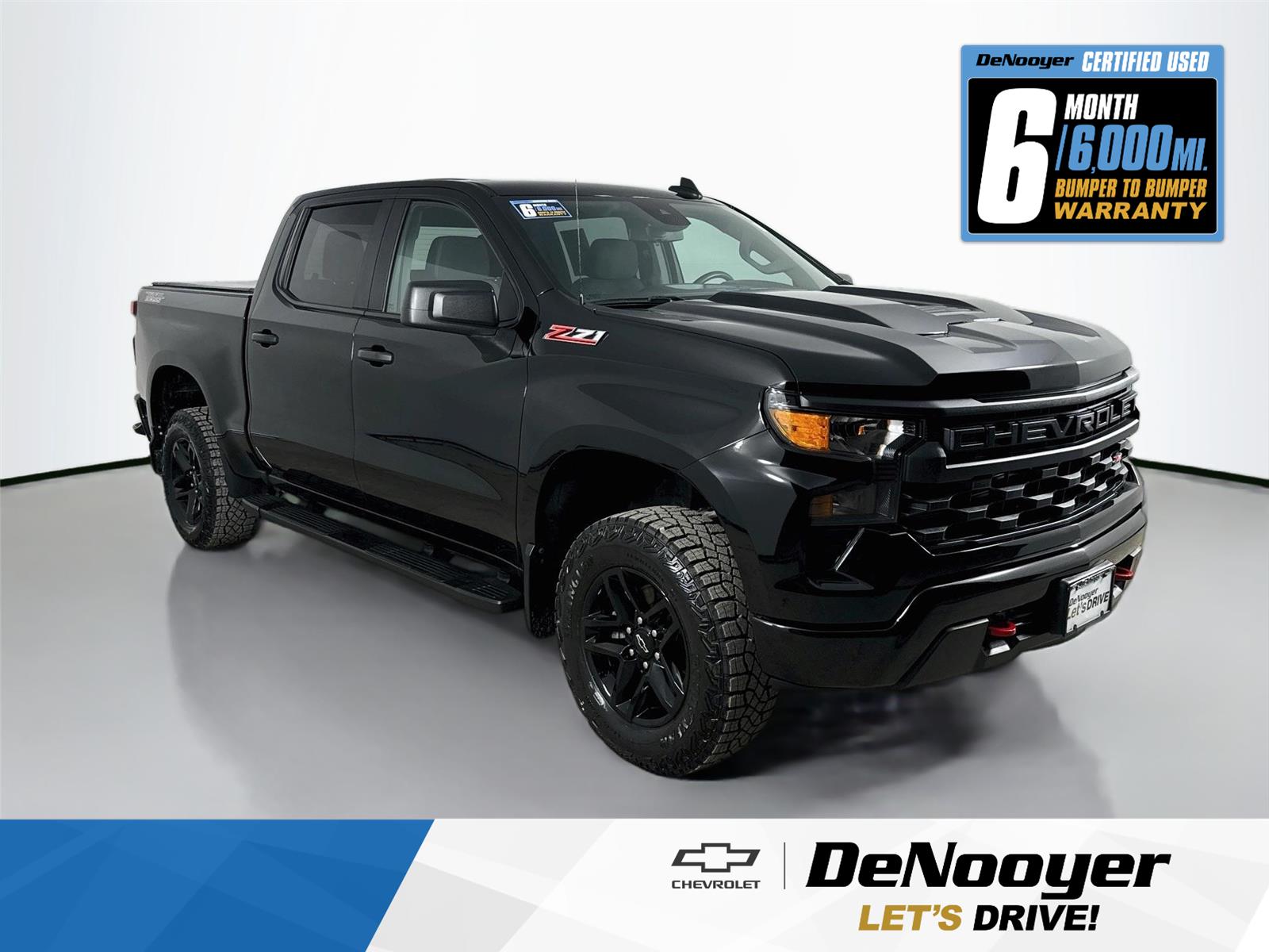 Black 2024 Chevrolet Silverado 1500 Pickup Truck Four-Wheel Drive Automatic
