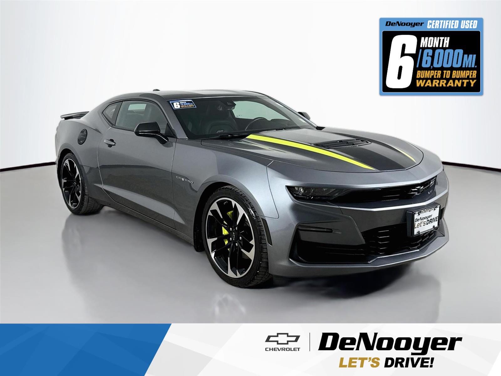 Satin Steel Gray Metallic 2021 Chevrolet Camaro Coupe Rear-Wheel Drive 6-Speed Manual