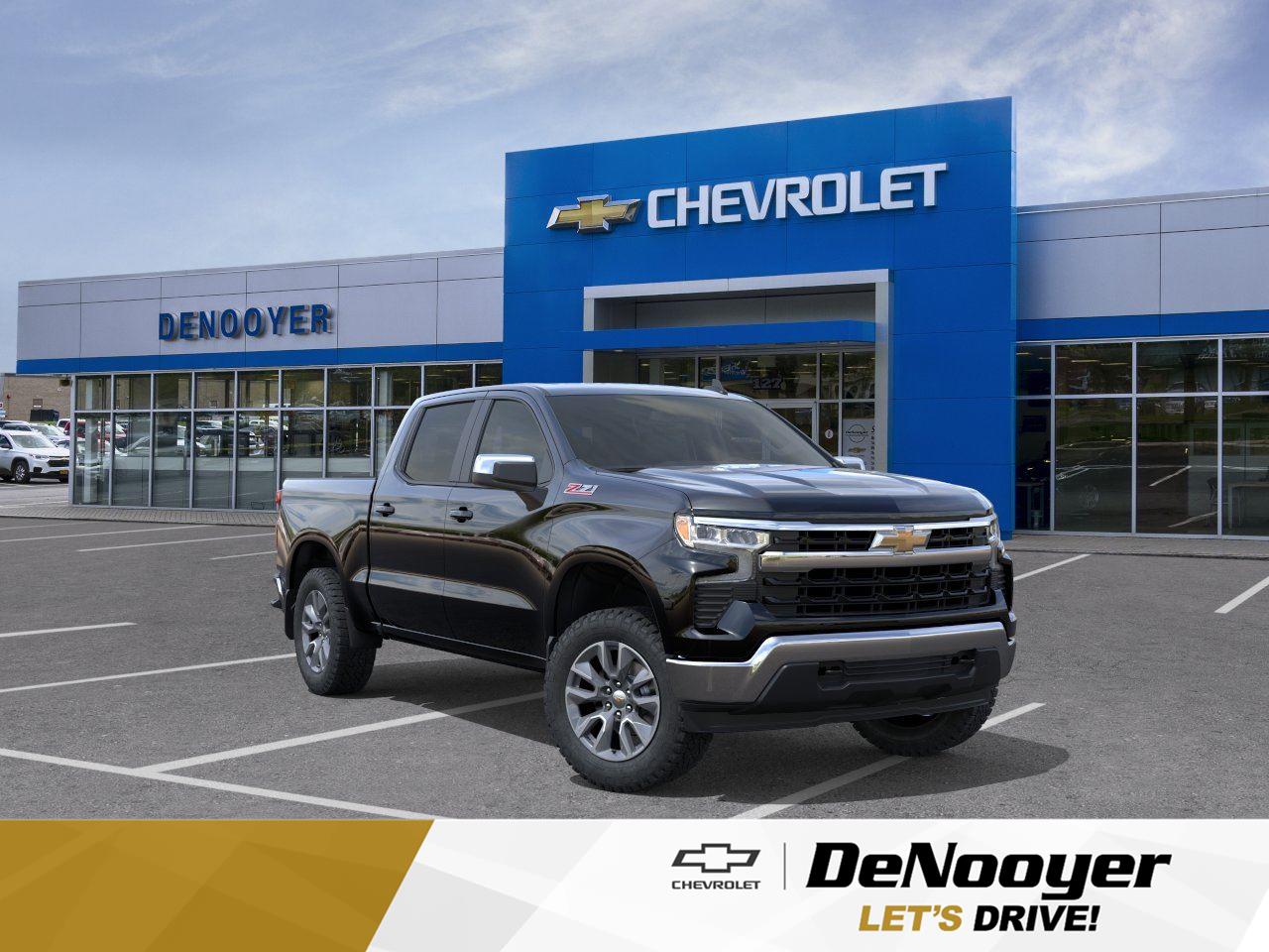 Black 2026 Chevrolet Silverado 1500 Pickup Truck Four-Wheel Drive Automatic
