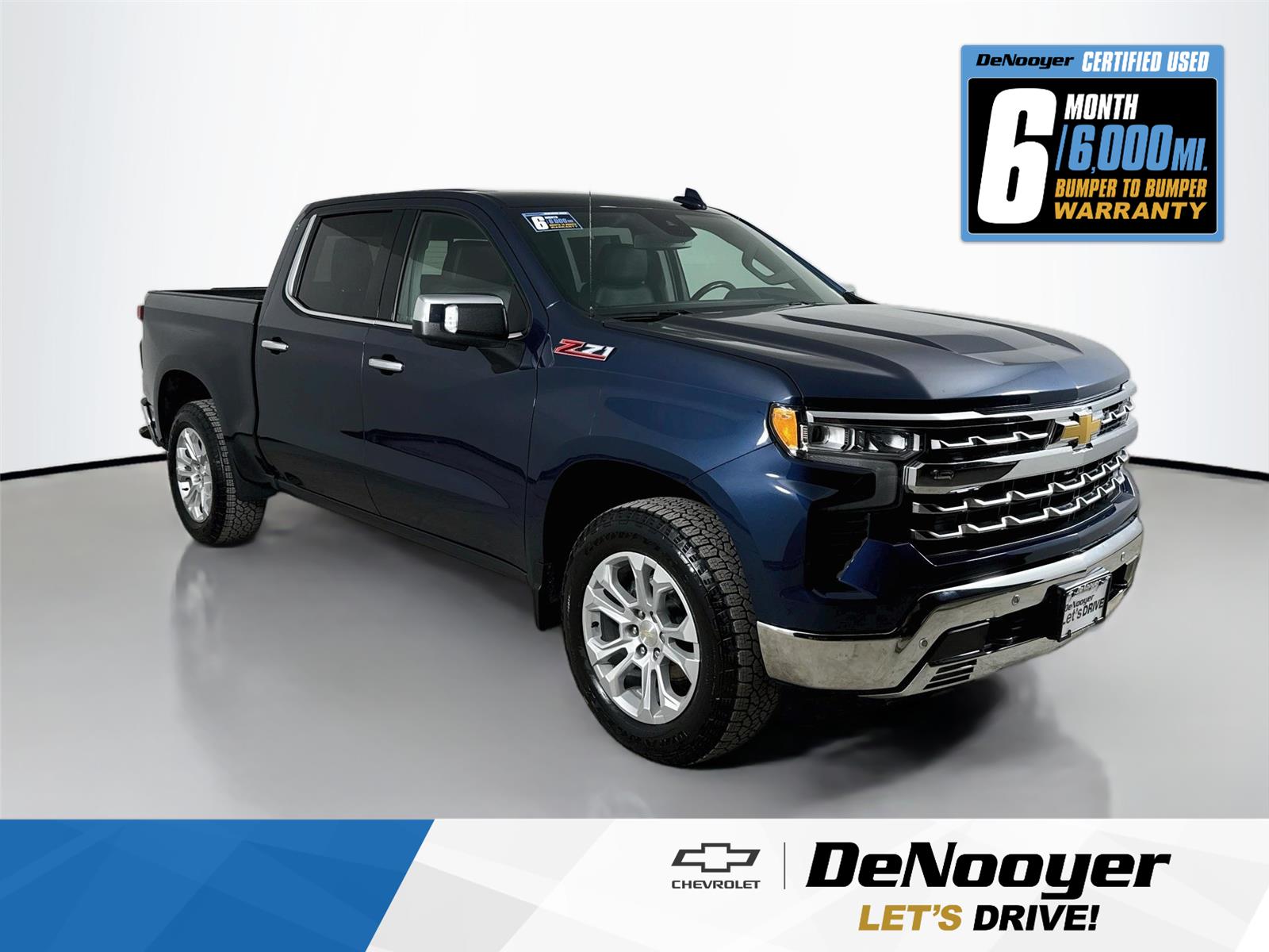 Northsky Blue Metallic 2022 Chevrolet Silverado 1500 Pickup Truck Four-Wheel Drive Automatic