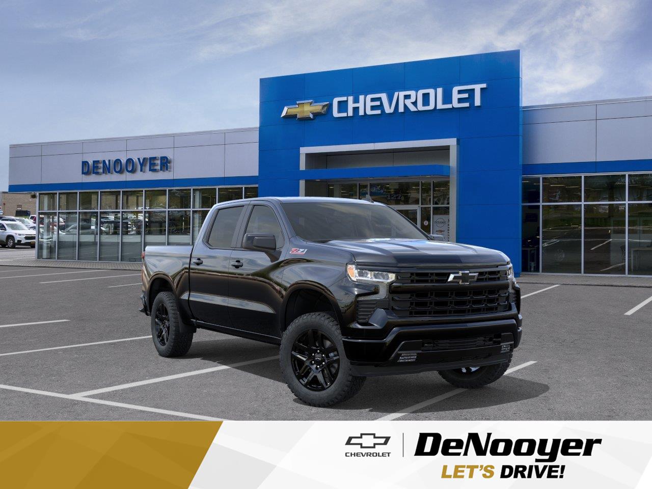 Black 2026 Chevrolet Silverado 1500 Pickup Truck Four-Wheel Drive Automatic