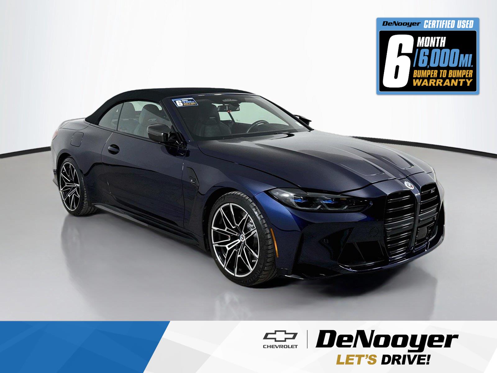 Tanzanite Blue II Metallic 2023 BMW M4 Convertible All-Wheel Drive Automatic