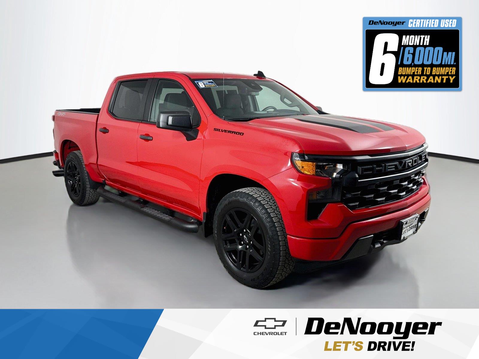 Red Hot 2023 Chevrolet Silverado 1500 Pickup Truck Four-Wheel Drive 8-Speed Automatic