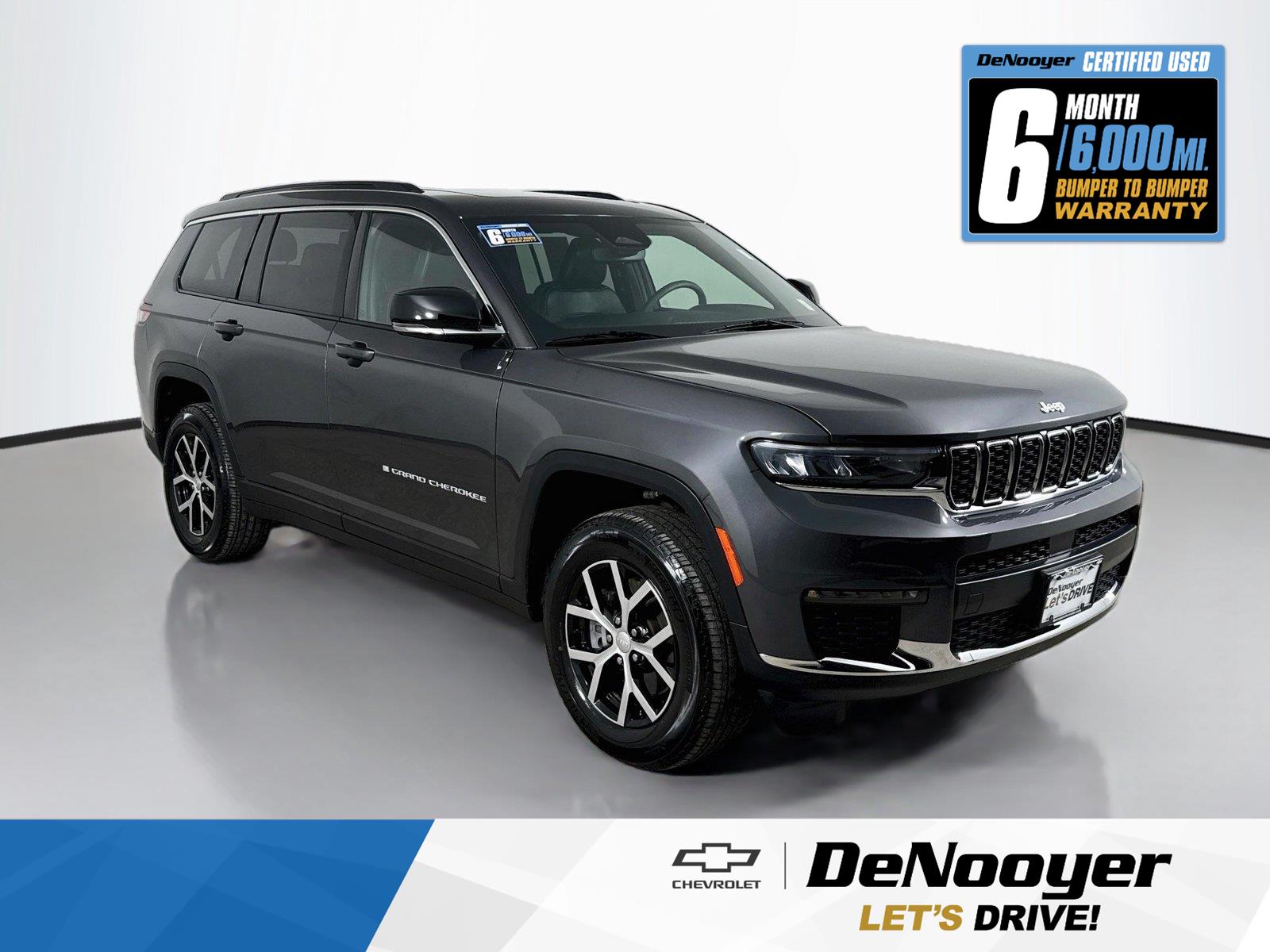 Baltic Gray Metallic Clearcoat 2024 Jeep Grand Cherokee L SUV / Crossover Four-Wheel Drive 8-Speed Automatic