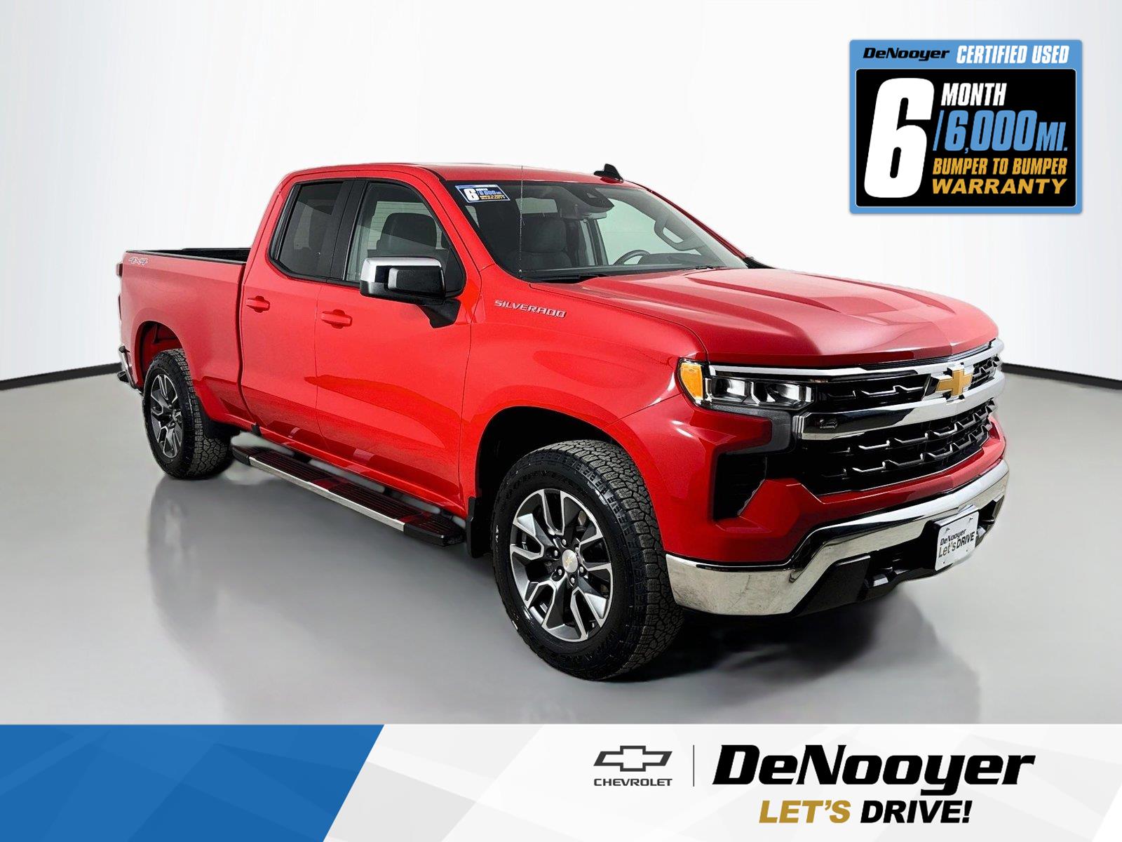 Red Hot 2024 Chevrolet Silverado 1500 Pickup Truck Four-Wheel Drive 8-Speed Automatic