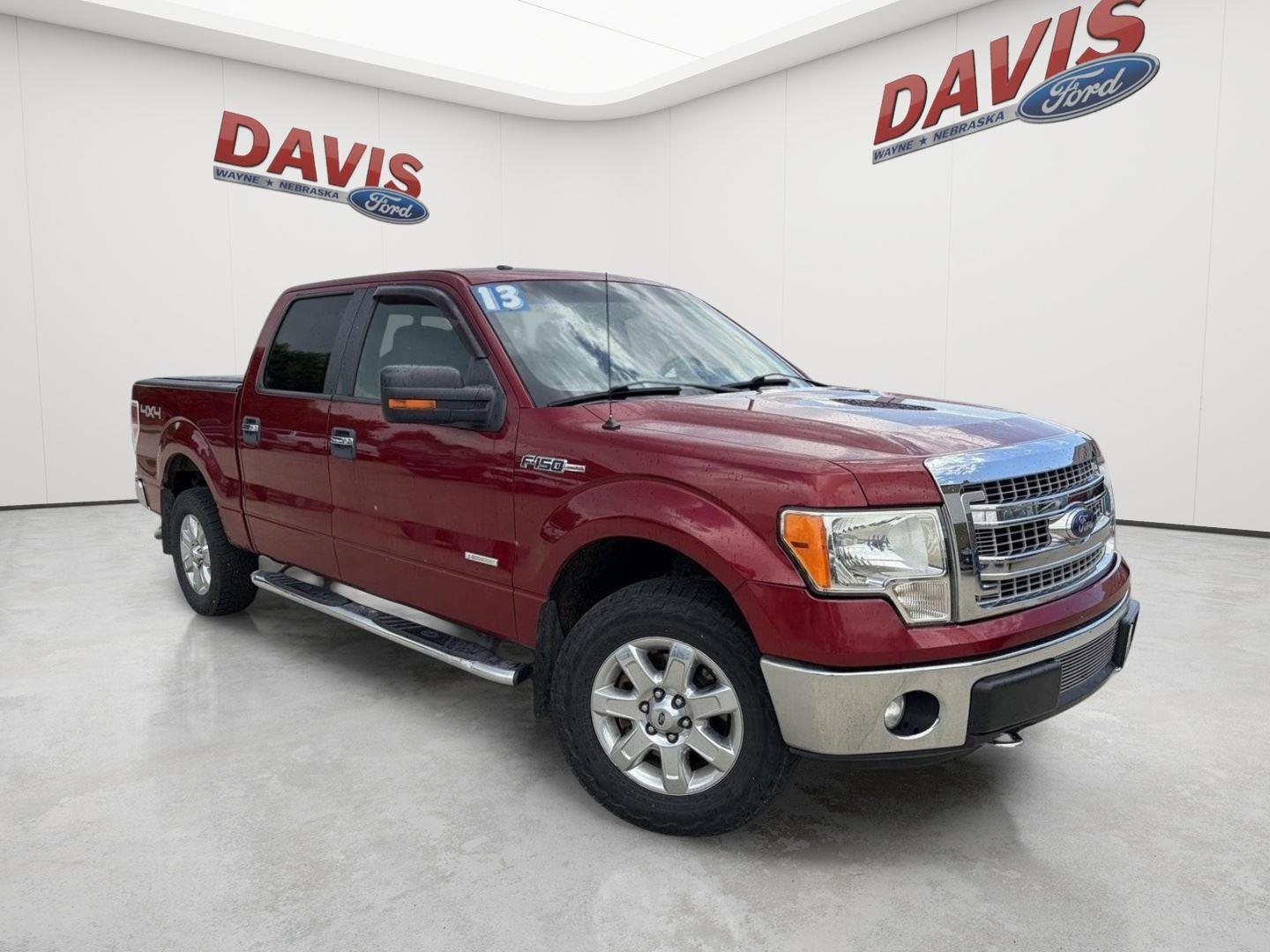 Ruby Red Metallic Tinted Clear Coat 2013 Ford F-150 Pickup Truck Four-Wheel Drive 6-Speed Automatic
