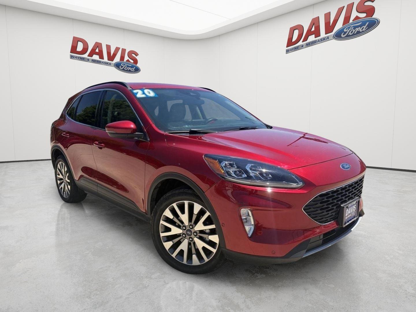 Rapid Red Metallic Tinted Clearcoat 2020 Ford Escape Hybrid SUV / Crossover All-Wheel Drive Continuously Variable Transmission
