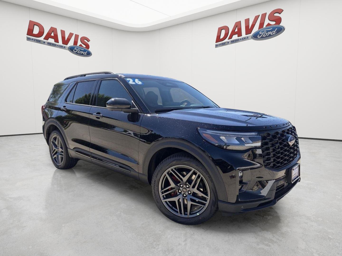 Agate Black Metallic 2026 Ford Explorer SUV / Crossover All-Wheel Drive Automatic