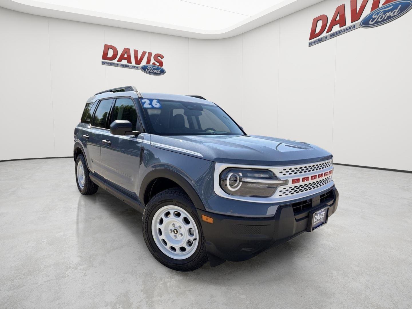 Blue (Azure Gray Metallic Tri-Coat) 2026 Ford Bronco Sport SUV / Crossover All-Wheel Drive 8-Speed Automatic